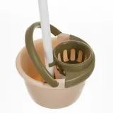 dziecięcy wózek do sprzątania z szeroką podstawą i ergonomią