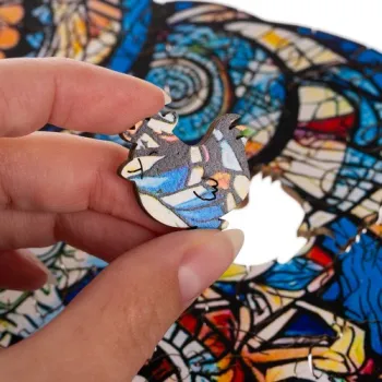 opakowanie układanki drewnianej Kruzzel 24551 z puzzlami