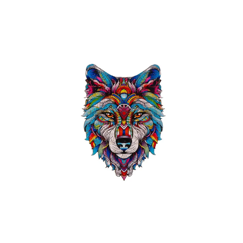 detal malowanej sklejki układanki puzzlowej kruzzel