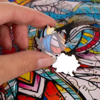 opakowanie układanki drewnianej kruzzel 24552 z barwną grafiką