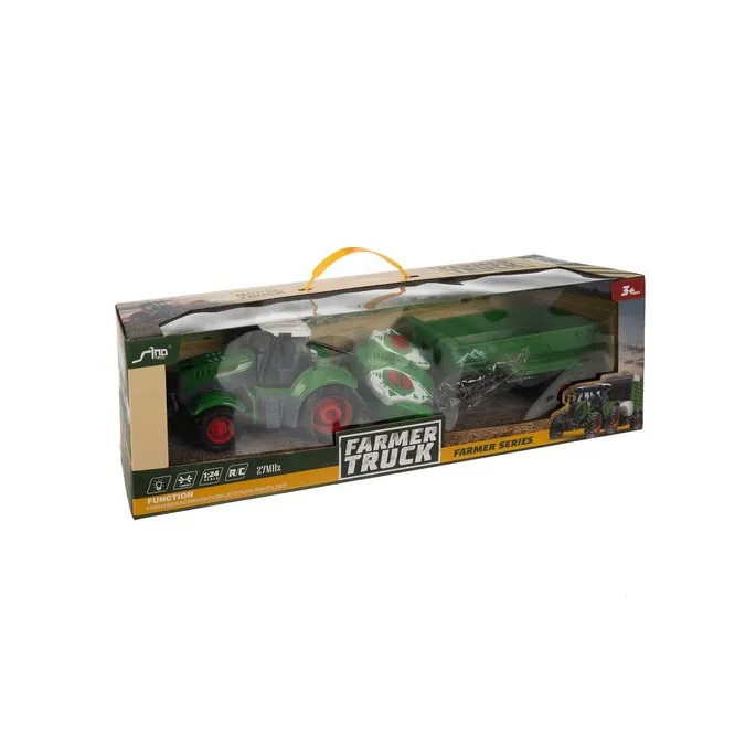 zbliżenie na przyczepę z wywrotką i otwartą burtą