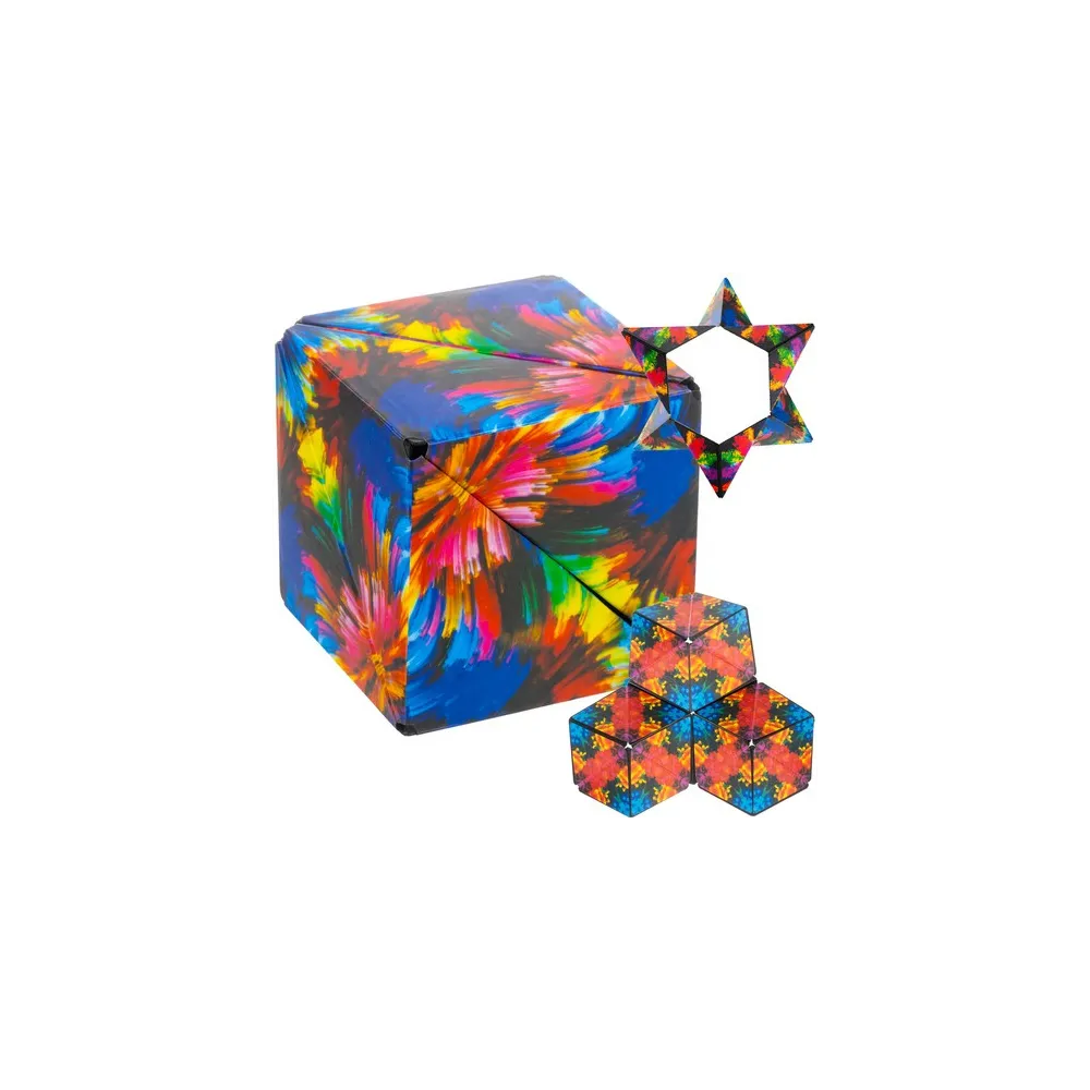 Magnetyczna kostka antystresowa na białym tle