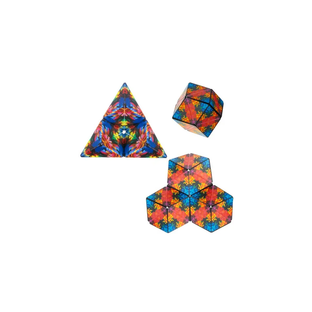 Opakowanie zestawu z magnetyczną kostką w tle