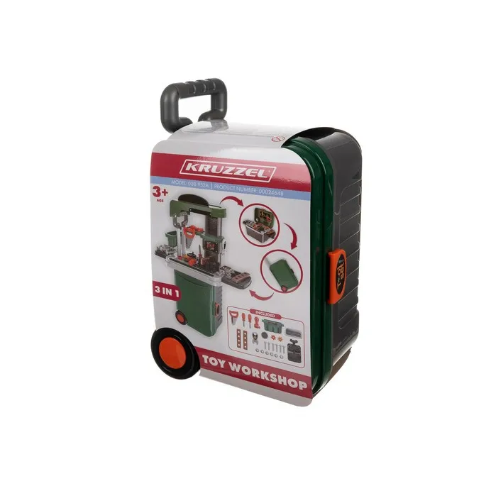 zbliżenie na kolorowy blat warsztatu dziecięcego z akcesoriami