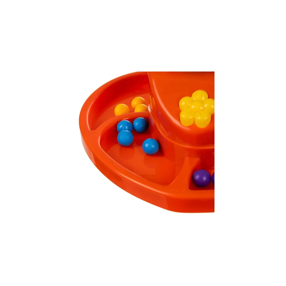 Komponenty gry – piłeczki, pęsety i stonoga