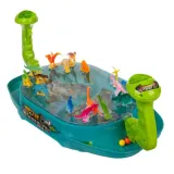 zestaw piłek do gry Bitwa dinozaurów rozłożonych obok planszy