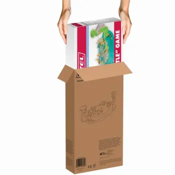 antypoślizgowe podkładki na spodzie areny gry zręcznościowej z dinozaurami