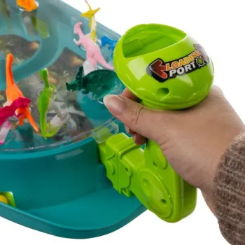 kolorowe pudełko z motywem dinozaurów dla gry zręcznościowej