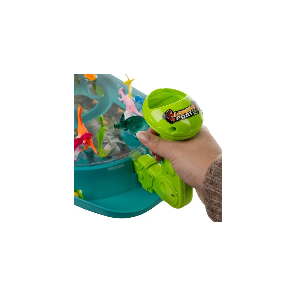 kolorowe pudełko z motywem dinozaurów dla gry zręcznościowej