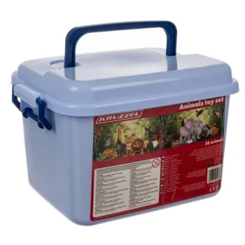 kufer do przechowywania figurek zwierząt z zestawu