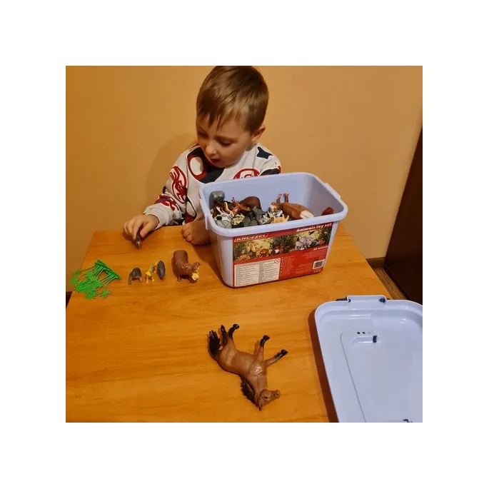 małe i duże figurki zwierząt leśnych i domowych kruzzel 24816