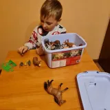 małe i duże figurki zwierząt leśnych i domowych kruzzel 24816