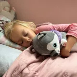 maskotka pies kruzzel widok na głowę i łapy maskotki