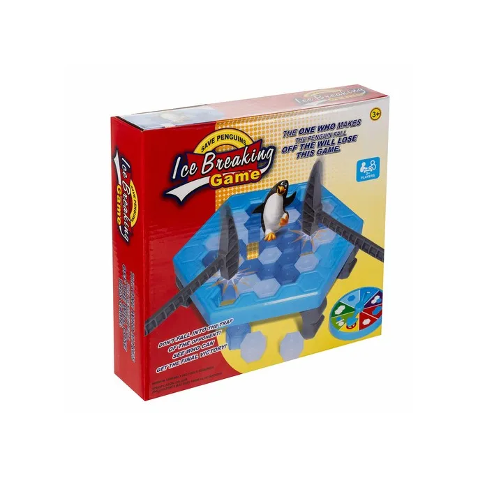 Kolorowe pudełko z grą Pingwiny 24925 na białym tle