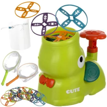 Wyrzutnia dysków Kruzzel 24840 zapakowana w kolorowe pudełko