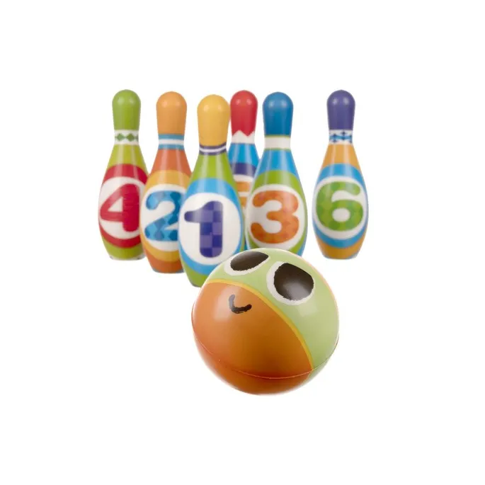 Kręgle z pianki PU na jasnym tle