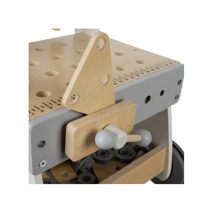 praktyczna półka na akcesoria pod blatem warsztatu