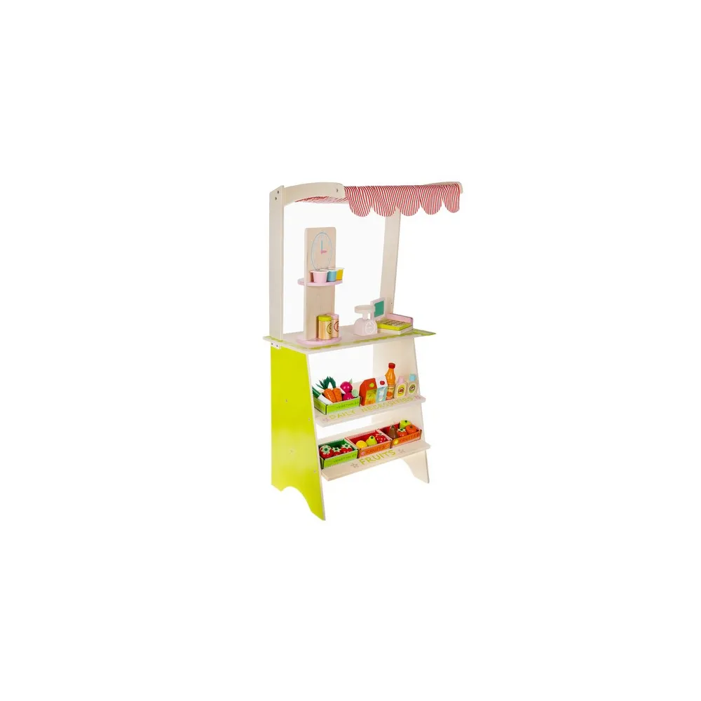 widok stabilnej konstrukcji straganu z zaokrąglonymi krawędziami