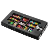 praktyczna wytłoczka z koralikami w różnych kształtach