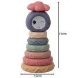 Zbliżenie na różnorodne faktury klocków sensorycznych Kruzzel 25116