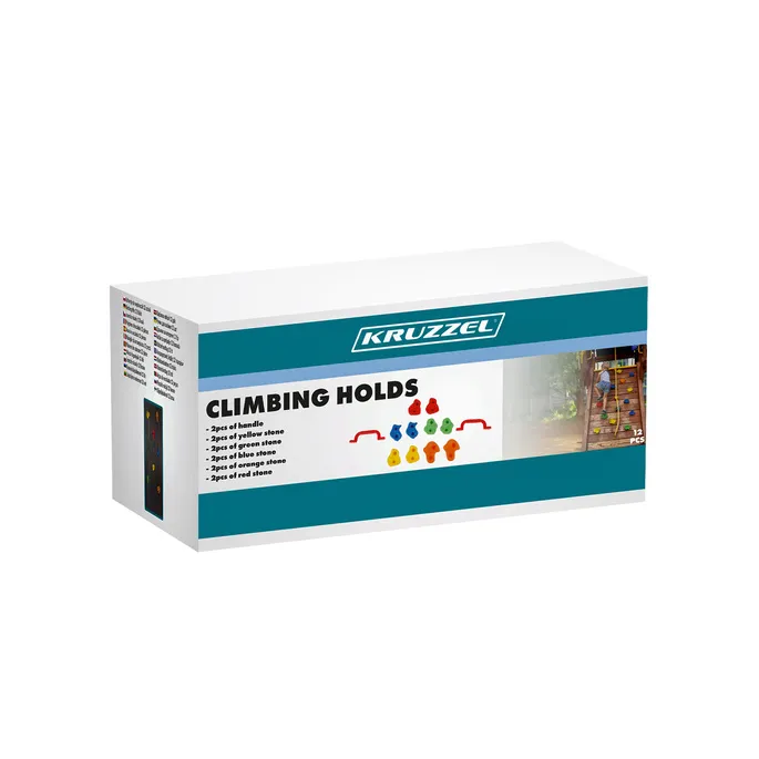 detal powierzchni antypoślizgowej uchwytu do wspinania