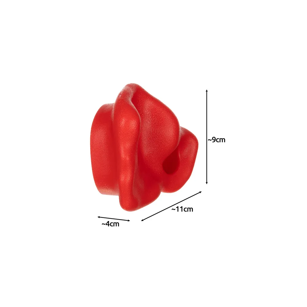 zestaw 15 kolorowych kamieni wspinaczkowych przygotowany do montażu