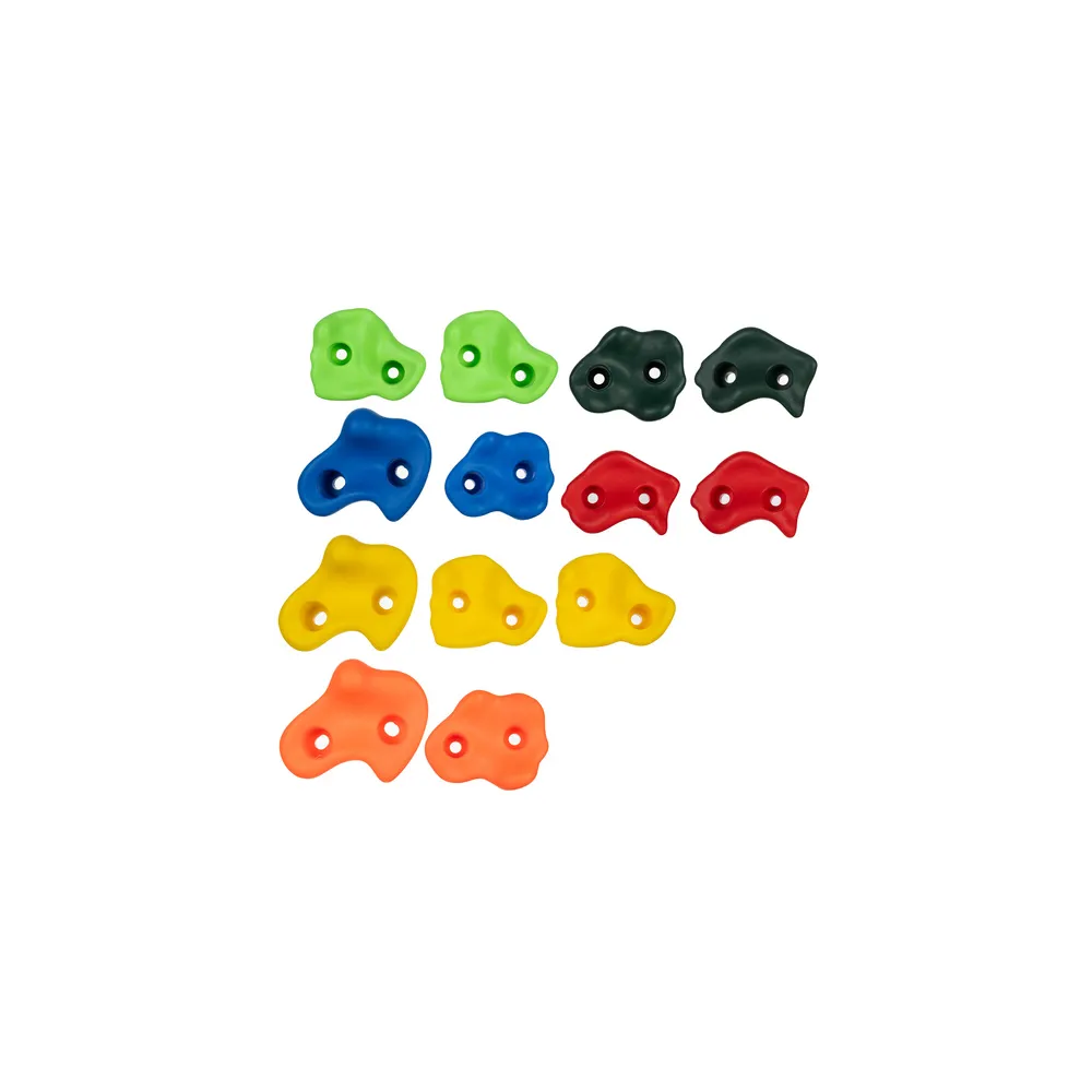 przykładowe ułożenie kamieni wspinaczkowych na placu zabaw