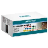 wyprofilowane uchwyty wspinaczkowe dla dzieci kruzzel ułożone w rzędzie