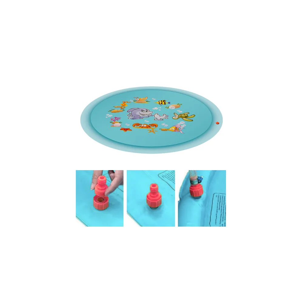 dziecięca zabawa z rozpryskującą wodą z fontanny