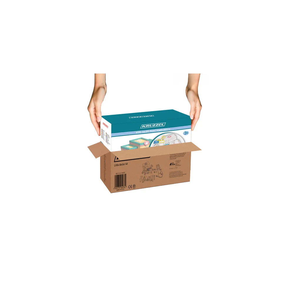 Widok apteczki z wyposażeniem zestawu lekarskiego Kruzzel 25115