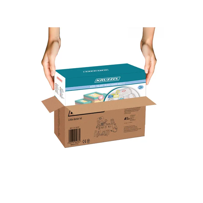 Widok apteczki z wyposażeniem zestawu lekarskiego Kruzzel 25115