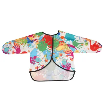 Fartuch ochronny dla dzieci z długimi rękawami i elastycznymi mankietami