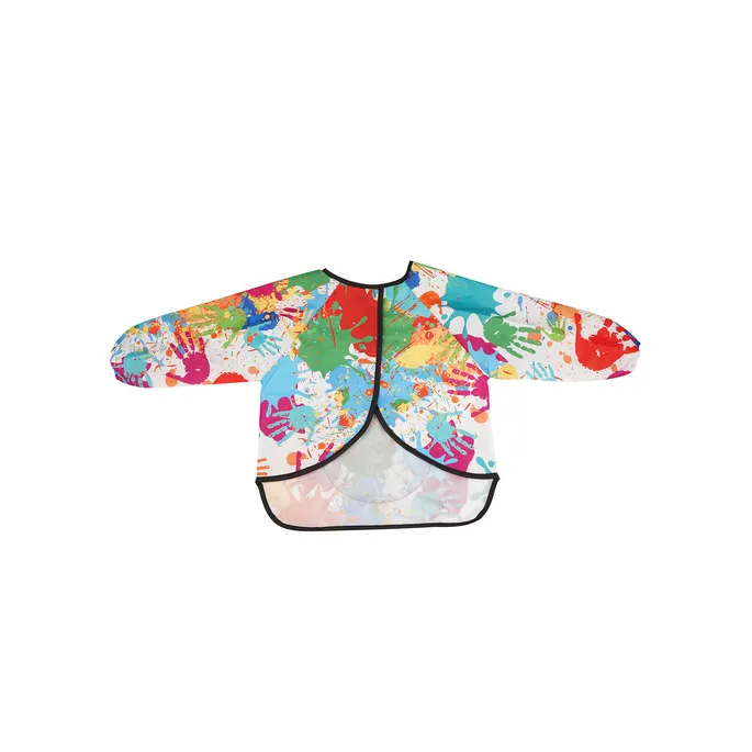 Fartuch ochronny dla dzieci z długimi rękawami i elastycznymi mankietami