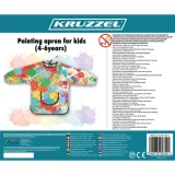 zbliżenie na materiał wodoodporny fartucha ochronnego dla dzieci