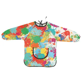 fartuszek dziecięcy 4-6 lat z praktyczną dużą kieszonką z przodu