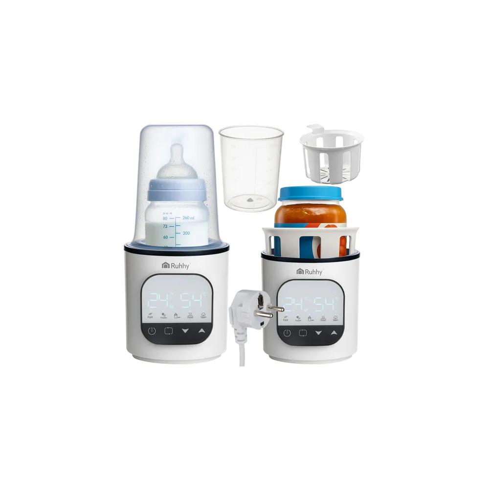 podgrzewacz do butelek ruhhy 5 w 1 z panelem dotykowym widok z przodu