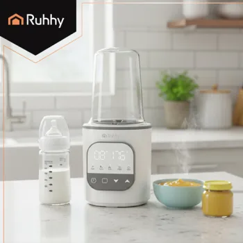 zbliżenie na wyświetlacz temperatury podgrzewacza ruhhy