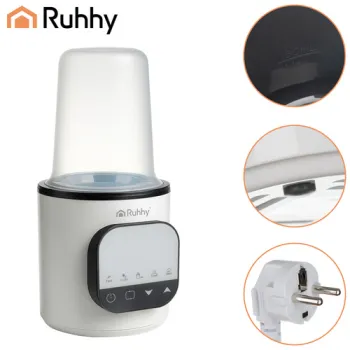 butelka włożona do podgrzewacza ruhhy 5 w 1 podczas pracy