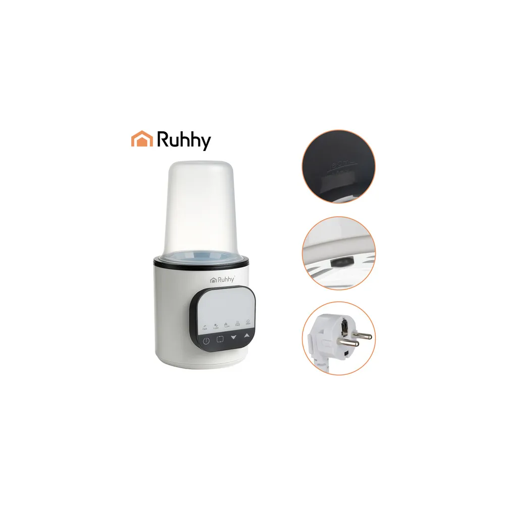 butelka włożona do podgrzewacza ruhhy 5 w 1 podczas pracy