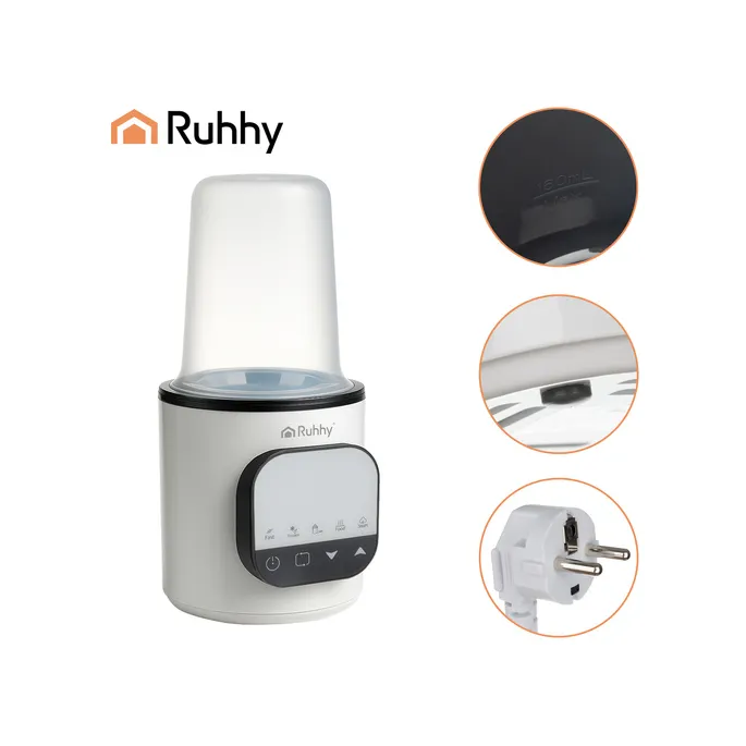 butelka włożona do podgrzewacza ruhhy 5 w 1 podczas pracy