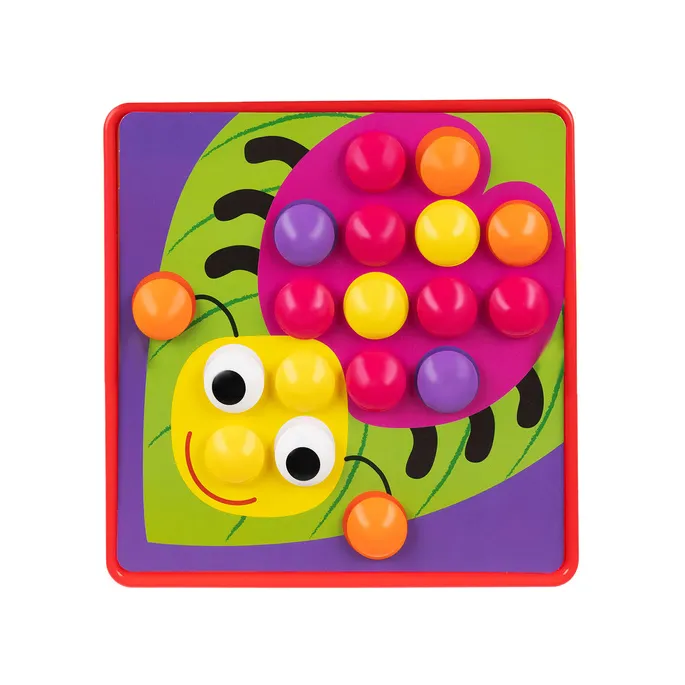 plastikowe pudełko do przechowywania elementów układanki edukacyjnej