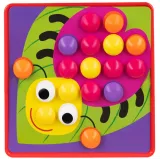 plastikowe pudełko do przechowywania elementów układanki edukacyjnej