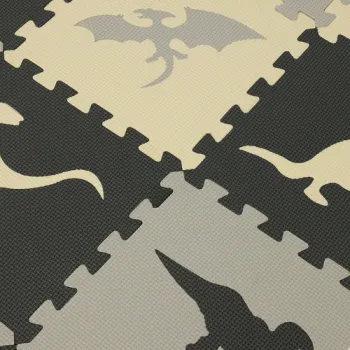 Wyjmowane motywy dinozaurów w puzzlach piankowych