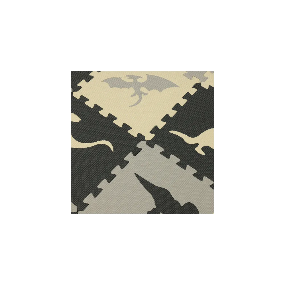 Wyjmowane motywy dinozaurów w puzzlach piankowych