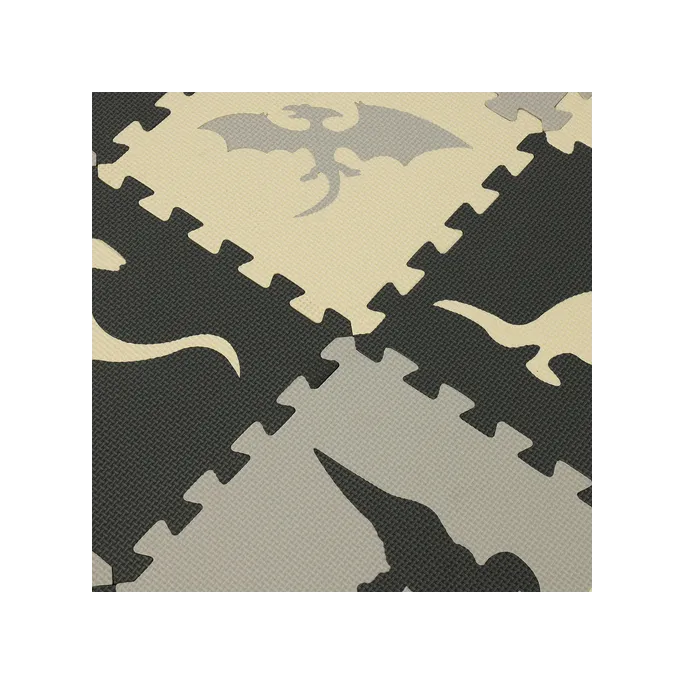 Wyjmowane motywy dinozaurów w puzzlach piankowych