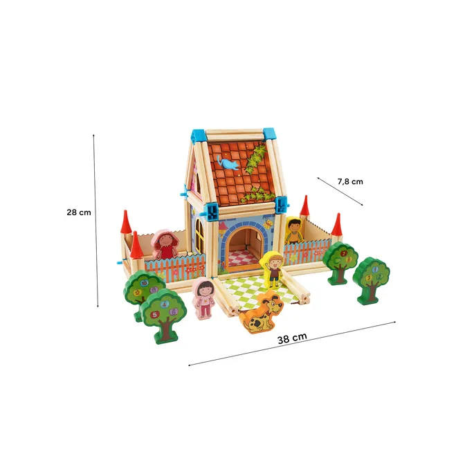 Elementy klocków Kruzzel podczas łączenia ze sobą