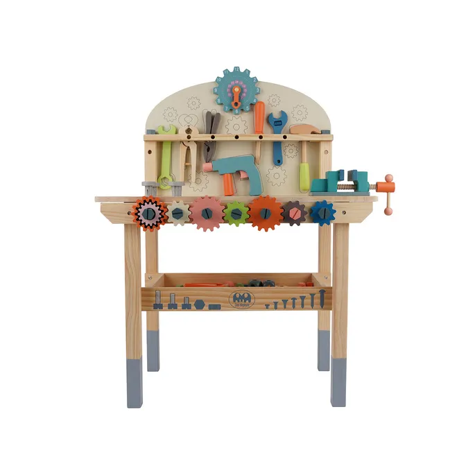 dziecko bawiące się przy stole warsztatowym kruzzel