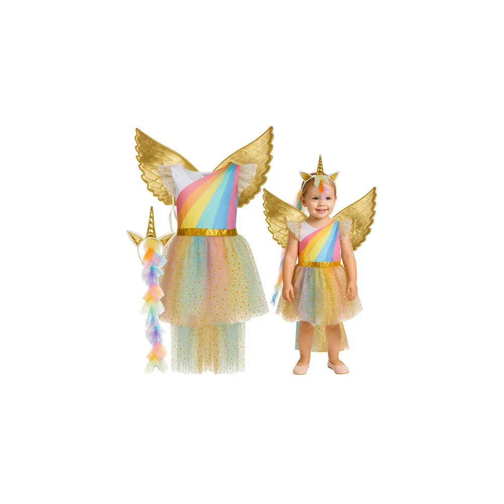 strój jednorożca 3el. kruzzel 26676 na białym tle