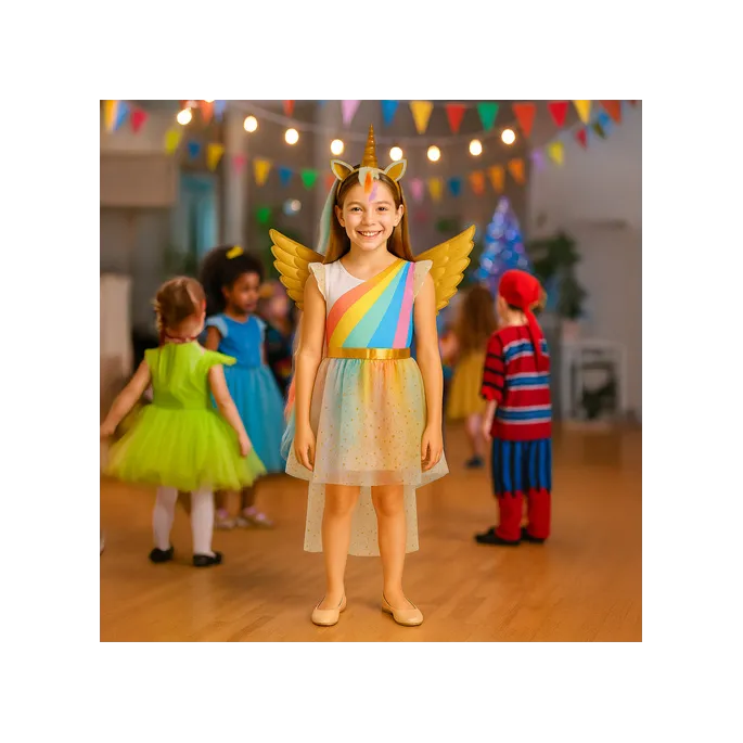 komplet skrzydeł do stroju jednorożca z elastycznymi gumkami