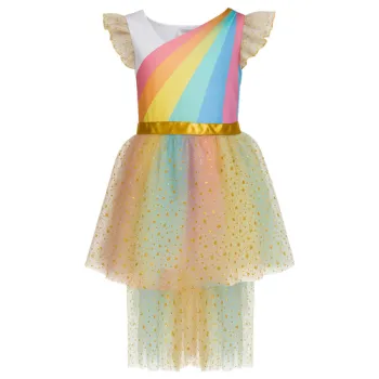 trójelementowy strój jednorożca rozłożony w całości na płasko